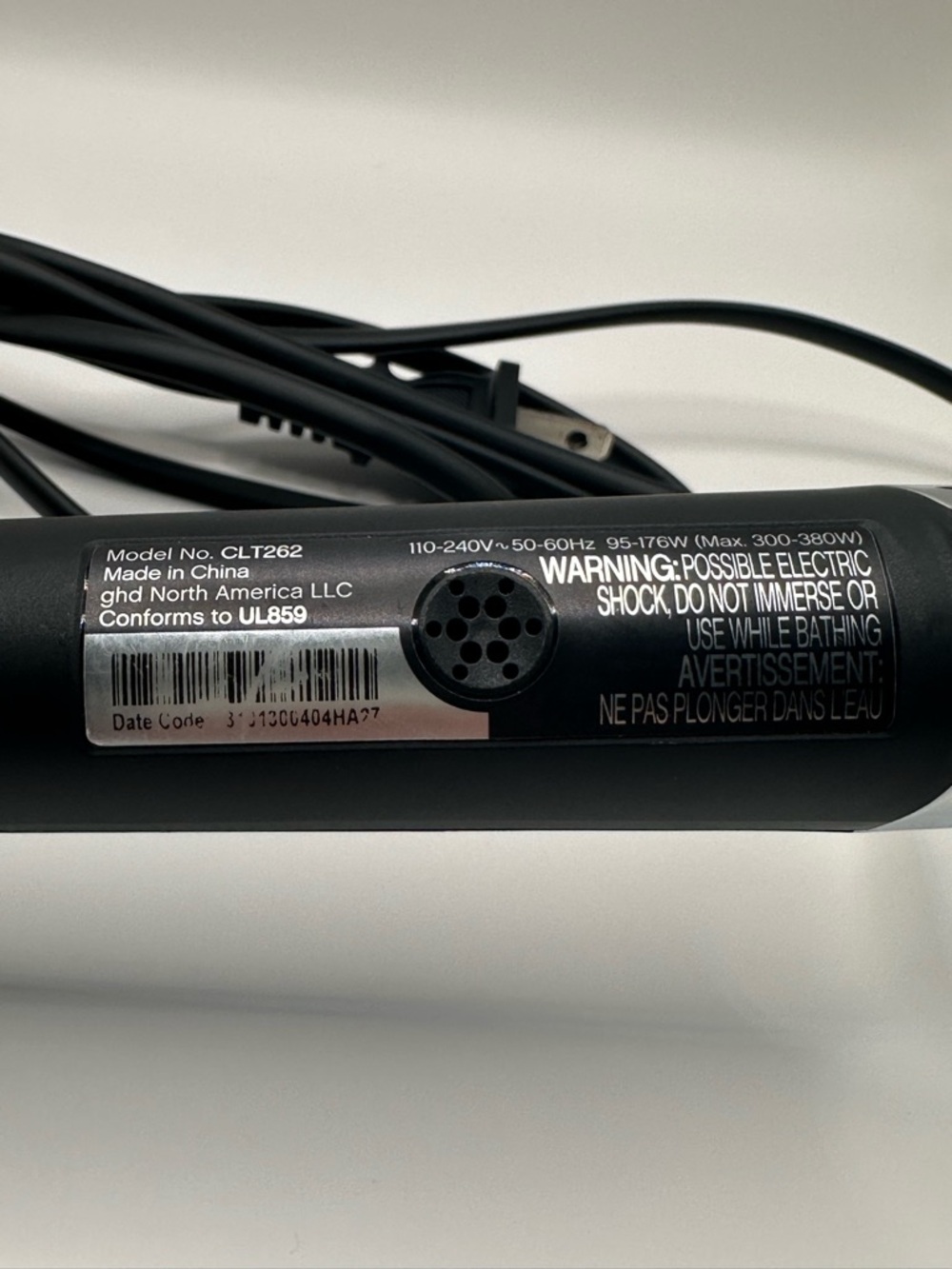 ghd Metallic Silver and Black Curling Iron - Picture 6 of 6